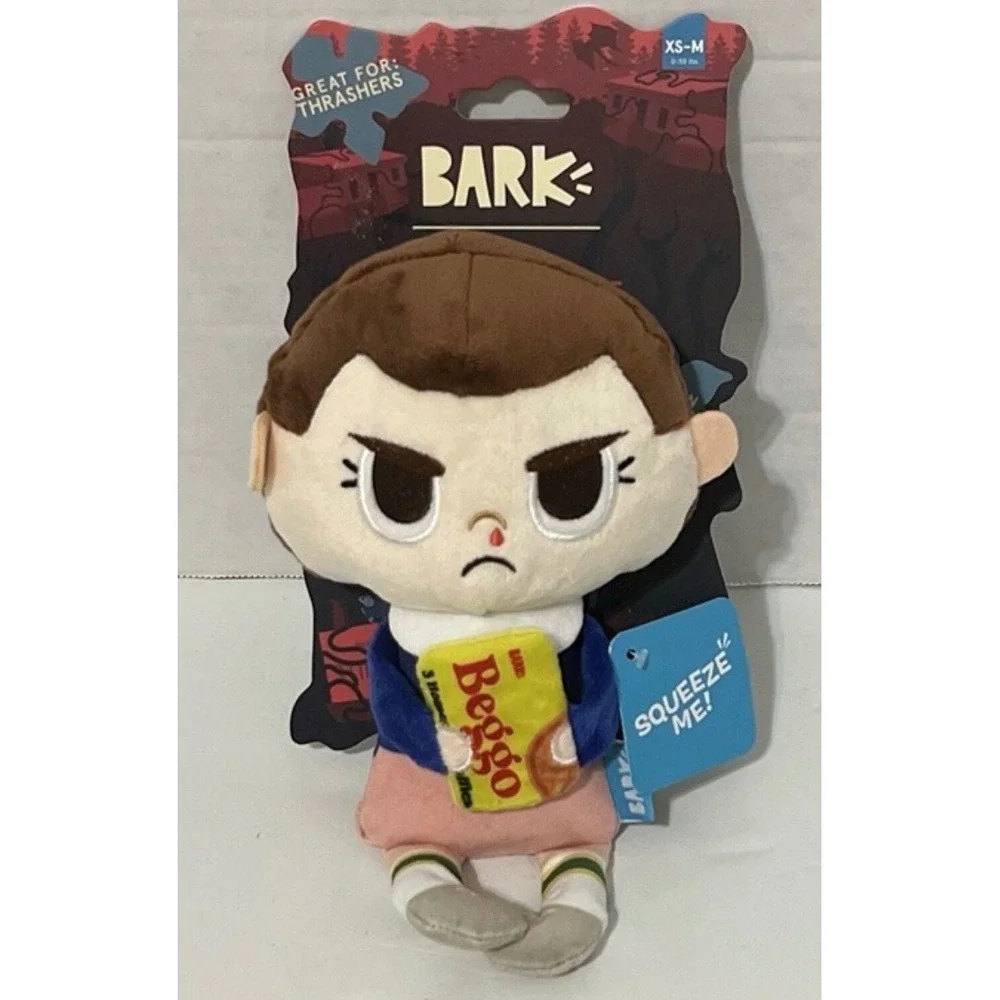 Bark Stranger Things Eleven Off-Leash Plush Dog Toy Squeaker Crinkle XS-M 0-50lb